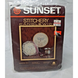 Sunset Designs Stichery Candlewick Kit Someone New Birth Record